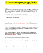 ATI capstone management pre-assessment Questions and Answers with complete solution2024(Graded A+)
