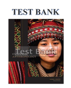 TEST BANK FOR CULTURAL ANTHROPOLOGY 11TH EDITION BY NANDA