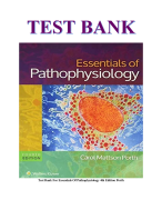 Test Bank For Essentials Of Pathophysiology 4th Edition Porth