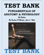 Test Bank for Fundamentals of Anatomy & Physiology, 8th Edition