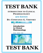 TEST BANK PHARMACOTHERAPEUTICS FOR ADVANCED PRACTICE 4TH  EDITION BY VIRGINA POOLE ARCANGELO