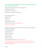 ATI MATERNAL NEWBORN TEST A AND B EXAM QUESTIONS AND  VALID ANSWERS 2024//GRADED A+