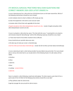 ATI MEDICAL SURGICAL PROCTORED REAL EXAM QUESTIONS AND  CORRECT ANSWERS 2024-2025 LATEST GRADED A+