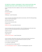 ATI MEDICAL-SURGICAL ASSESSMENT 2 REAL EXAM QUESTIONS AND  ANSWERS 2024-2025 LATEST VERSION// WITH HIGH PASS RATE