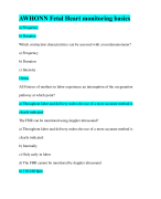 AWHONN Fetal Heart monitoring basics