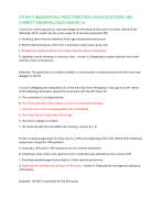 ATI RN FUNDAMENTALS PROCTORED REAL EXAM QUESTIONS AND  CORRECT ANSWERS//2024 GRADED A+