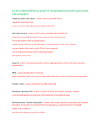 ATI RN FUNDAMENTALS//2019 ATI FUNDAMENTALS EXAM QUESTIONS  AND ANSWERS
