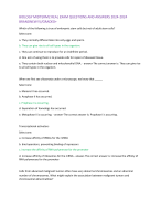 BIOLOGY MIDTERM 2 REAL EXAM QUESTIONS AND ANSWERS 2024-2024  BRANDNEW!!//GRADED+