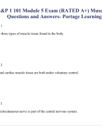 A&P 1 101 Module 4 (GRADED A+) Skeletal system  TEST- Portage Learning