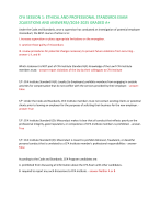 CFA SESSION 1: ETHICAL AND PROFESSIONAL STANDARDS EXAM  2 QUESTIONS AND ANSWERS//2024-2025 GRADED A+