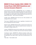 BSNS115 Exam Update 2024 | BSNS 115  Actual Exam 2024-2025 Questions and  Correct Answers Rated A+ | Verified BSNS 115 Exam ActualUpdate 2024-2025 Quiz with Accurate Solutions Aranking Allpassl'