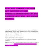NR509 WEEK 4 EXAM (ACTUAL EXAM) WITH QUESTIONS WITH VERY ELABORATED ANSWERS CORRECTRY WELL ORGANIZED LATEST 2024 – 2025 ALREADY GRADED A+ 