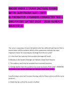 NR509 WEEK 2 EXAM (ACTUAL EXAM) WITH QUESTIONS WITH VERY ELABORATED ANSWERS CORRECTRY WELL ORGANIZED LATEST 2024 – 2025 ALREADY GRADED A+ 