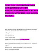 BUNDLE FOR NR 509 EXAMS QUESTIONS WITH VERY ELABORATED ANSWERS CORRECTRY WELL ORGANIZED LATEST 2024 – 2025 ALREADY GRADED A+