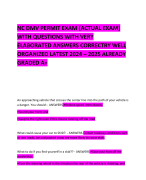 BUNDLE FOR NC DMV EXAMS QUESTIONS WITH VERY ELABORATED ANSWERS CORRECTRY WELL ORGANIZED LATEST 2024 – 2025 ALREADY GRADED A+ 