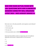 NAB CORE EXAM (ACTUAL EXAM) WITH 120+ QUESTIONS WITH VERY ELABORATED ANSWERS CORRECTRY WELL ORGANIZED LATEST 2024 – 2025 ALREADY GRADED A+ 