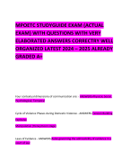 MPOETC STUDYGUIDE EXAM (ACTUAL EXAM) WITH QUESTIONS WITH VERY ELABORATED ANSWERS CORRECTRY WELL ORGANIZED LATEST 2024 – 2025 ALREADY GRADED A+ 