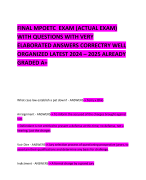 BUNDL E FOR MPOETC EXAMS QUESTIONS WITH VERY ELABORATED ANSWERS CORRECTRY WELL ORGANIZED LATEST 2024 – 2025 ALREADY GRADED A+