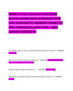 MPOETC STATE CERTIFICATION EXAM (ACTUAL EXAM) WITH QUESTIONS WITH VERY ELABORATED ANSWERS CORRECTRY WELL ORGANIZED LATEST 2024 – 2025 ALREADY GRADED A+ 