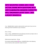 NRTC NAVEDTRA 14300A ASN 1 EXAM (ACTUAL EXAM) WITH QUESTIONS WITH VERY ELABORATED ANSWERS CORRECTRY WELL ORGANIZED LATEST 2024 – 2025 ALREADY GRADED A+ 