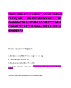 PROMETRIC CNA FL STUDY  EXAM (ACTUAL EXAM) WITH 120+ QUESTIONS WITH VERY ELABORATED ANSWERS CORRECTRY WELL ORGANIZED LATEST 2024 – 2025 ALREADY GRADED A+   