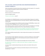 CPCU 552 REAL EXAM QUESTIONS AND ANSWERS BRANDNEW!!//  ALREADY GRADED A+