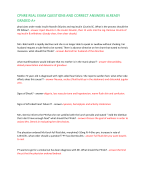 CPNRE REAL EXAM QUESTIONS AND CORRECT ANSWERS ALREADY  GRADED A+