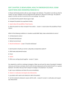 EMT CHAPTER 23 BEHAVIORAL HEALTH EMERGENCIES REAL EXAM  QUESTIONS AND ANSWERS//GRADED A+