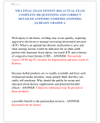 NIFA FINAL EXAM NEWEST 2024 ACTUAL EXAM  COMPLETE 200 QUESTIONS AND CORRECT  DETAILED ANSWERS (VERIFIED ANSWERS) |ALREADY GRADED A