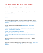 ESB CERTIFICATION REAL EXAM QUESTIONS AND ACCURATE  ANSWERS//ALREADY GRADED A+