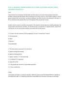HESI A2-READING COMPREHENSIVE REAL EXAM QUESTIONS AND ACCURATE  ANSWERS//GRADED A+