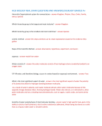 HESI BIOLOGY REAL EXAM QUESTIONS AND ANSWERS//ALREADY GRADED A+