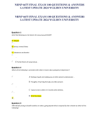 NRNP 6675 Final Exam(100 Questions / Answers)(Updated-2023/2024):Walden university