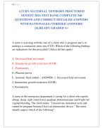 ATI RN MATERNAL NEWBORN PROCTORED  NEWEST 2024 TEST BANK COMPLETE 540  QUESTIONS AND CORRECT DETAILED ANSWERS  WITH RATIONALES (VERIFIED ANSWERS) |ALREADY GRADED A+