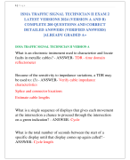 ISMA TRAFFIC SIGNAL TECHNICIAN II EXAM 2  LATEST VERSIONS 2024 (VERSION A AND B)  COMPLETE 200 QUESTIONS AND CORRECT  DETAILED ANSWERS (VERIFIED ANSWERS) |ALREADY GRADED A+