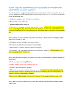 HESI MEDICAL-SURGICAL TEST BANK EXAM 300 QUESTIONS AND  CORRECT ANSWERS WITH EXPLANATIONS 2024//ALREADY GRADED A+