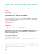 MEDICAL-SURGICAL REAL EXAM 1 QUESTIONS ANSWERS 2024 GRADED  A+