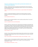 NURS 6521 PHARMACOLOGY FINAL EXAM QUESTIONS AND ANSWERS 2024  LATEST UPDATE//GRADED A+