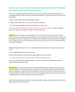 OLDER ADULT NCLEX REAL EXAM QUESTIONS AND CORRECT ANSWERS  2024-2025 LATEST UPDATES//GRADED A+