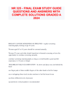 NR 325 - FINAL EXAM STUDY GUIDE QUESTIONS AND ANSWERS WITH  COMPLETE SOLUTIONS GRADED A  2024