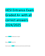 Pharmacology HESI Practice Exam Latest With all answers Graded A+ 2024/2025