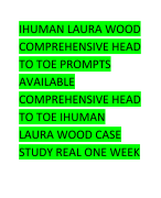 IHUMAN LAURA WOOD COMPREHENSIVE HEAD TO TOE PROMPTS AVAILABLE COMPREHENSIVE HEAD TO TOE IHUMAN LAURA WOOD CASE STUDY REAL ONE WEEK 9 LATEST 23RD JULY UPDATE