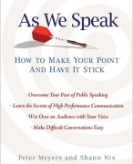 Samenvatting (NLs) van het boek 'As We Speak' van Peter Meyers en Shann Nix - door Uitblinker