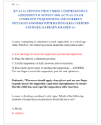 RN ATI CAPSTONE PROCTORED COMPREHENSIVE  ASSESSMENT B NEWEST 2024 ACTUAL EXAM  COMPLETE 170 QUESTIONS AND CORRECT  DETAILED ANSWERS WITH RATIONALES (VERIFIED  ANSWERS) |ALREADY GRADED A+