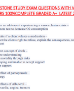 ATI CAPSTONE STUDY EXAM QUESTIONS WITH VERIFIED  ANSWERS 100%COMPLETE GRADED A+ LATEST 2023-2024