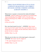 NORAC EXAM NEWEST 2024 ACTUAL EXAM  COMPLETE 180 QUESTIONS AND CORRECT  DETAILED ANSWERS (VERIFIED ANSWERS) |ALREADY GRADED A+