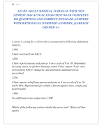 ATI RN ADULT MEDICAL SURGICAL WITH NGN  NEWEST 2024 ACTUAL EXAM TEST BANK COMPLETE  200 QUESTIONS AND CORRECT DETAILED ANSWERS  WITH RATIONALES (VERIFIED ANSWERS) |ALREADY  GRADED A+