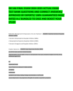 NR 546 FINAL EXAM 2024-2025 ACTUAL EXAM  TEST BANK QUESTIONS AND CORRECT ANSWERS/  APPROVED BY EXPERTS/ 100% GUARANTEED PASS/  RATED A+/ BUNDLED TO EASE AND BOOST YOUR  STUDY
