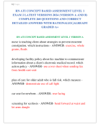 RN ATI CONCEPT BASED ASSESSMENT LEVEL 1  EXAM 2 LATEST VERSIONS 2024 (VERSION A AND B) COMPLETE 260 QUESTIONS AND CORRECT  DETAILED ANSWERS WITH RATIONALES |ALREADY  GRADED A+