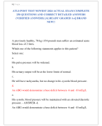 ATLS POST TEST NEWEST 2024 ACTUAL EXAM COMPLETE  250 QUESTIONS AND CORRECT DETAILED ANSWERS (VERIFIED ANSWERS) |ALREADY GRADED A+|| BRAND  NEW!!